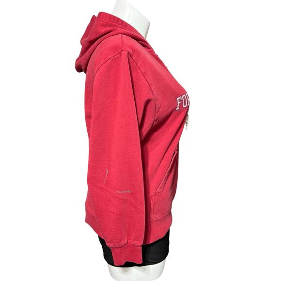 Artisans Womens Hoodie Hooded Pullover Sweatshirt Camp Forest Springs Red Medium - Picture 4 of 9